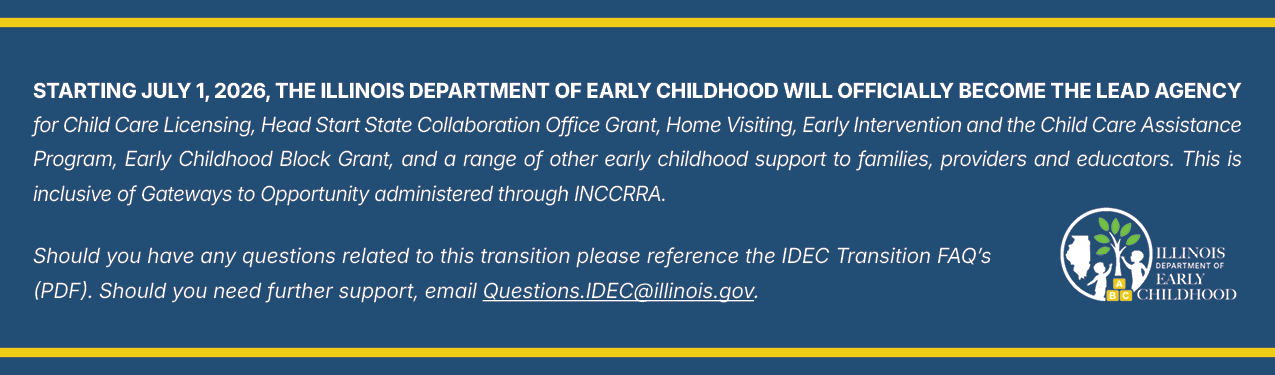 image with information about the transition to IDEC